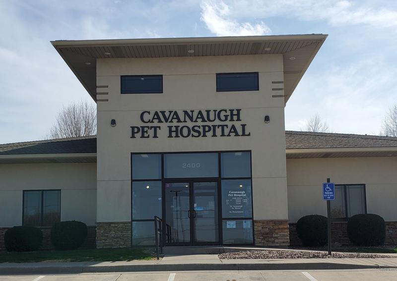 Carousel Slide 1: Cavanaugh Pet Hospital Exterior Front Entrance